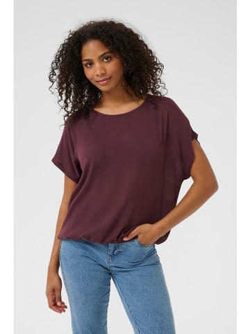Kaffe Bluse in Bordeaux