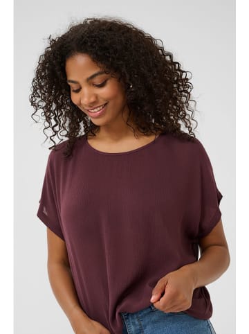 Kaffe Bluse in Bordeaux