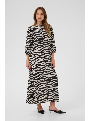 Kaffe Kleid in Creme/ Schwarz