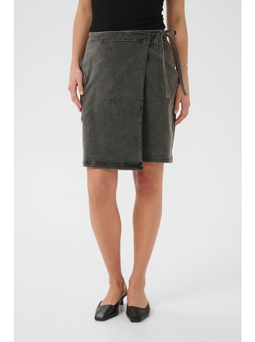 Kaffe Spódnica dżinsowa w kolorze szarym