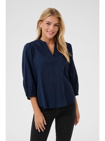 Kaffe Bluse in Dunkelblau