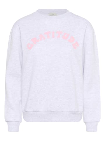 Kaffe Sweatshirt in Hellgrau