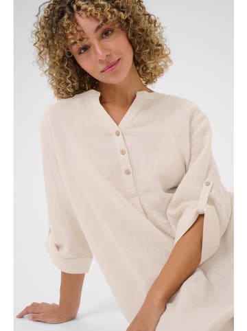 Kaffe Linnen jurk beige