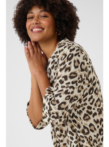 Kaffe Leinen-Kleid in Beige