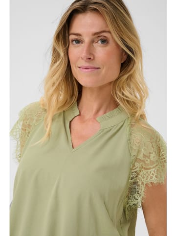 Cream Blouse "Nola" olijfgroen