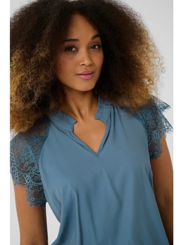 Cream Blousetop lichtblauw