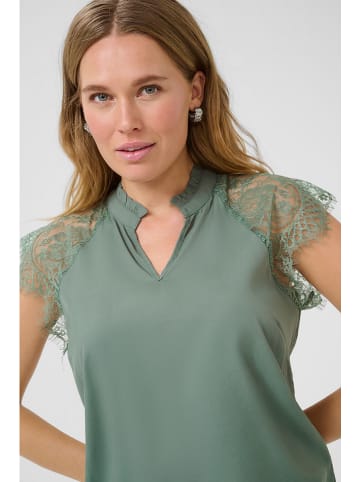 Cream Bluzka "Nola" w kolorze zielonym