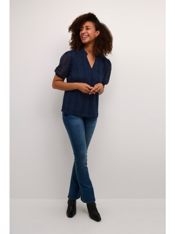 Kaffe Bluse in Dunkelblau