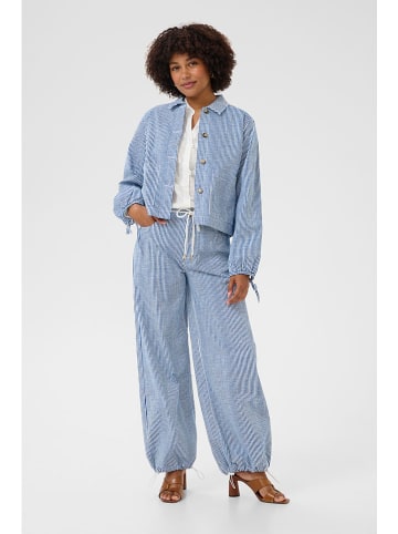 Cream Blazer "Berta" lichtblauw