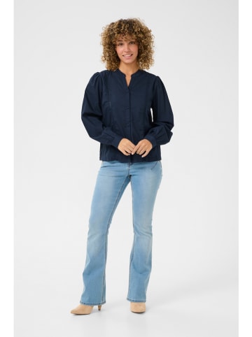 Kaffe Bluse in Dunkelblau