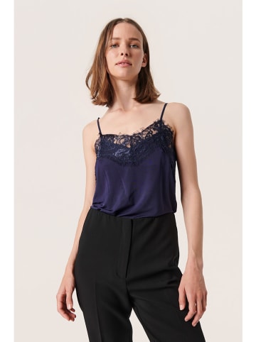 Soaked in Luxury Top w kolorze granatowym