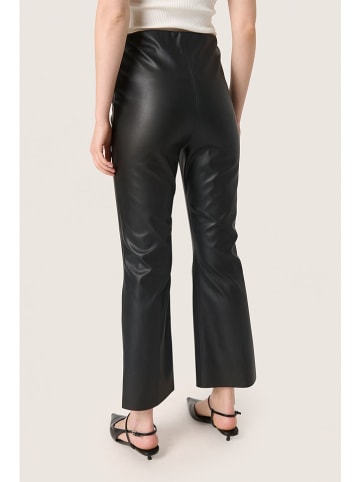 Soaked in Luxury Kunstlederhose "Kaylee" in Schwarz