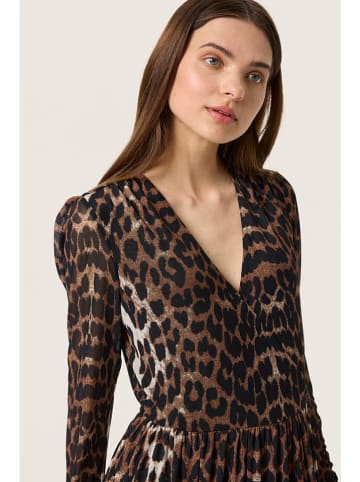 Soaked in Luxury Jurk "Valdora" bruin/zwart