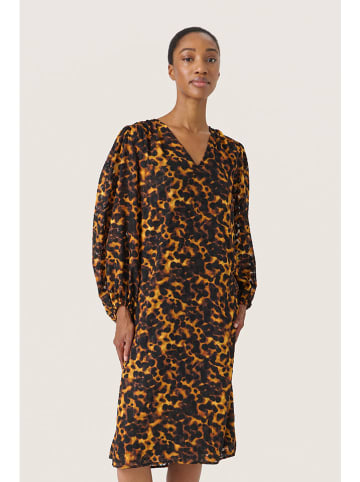 Soaked in Luxury Kleid in Schwarz/ Senf