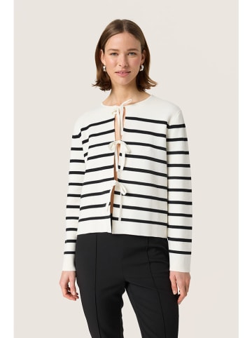 Soaked in Luxury Cardigan in Creme/ Schwarz