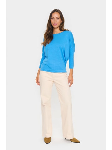 SAINT TROPEZ Sweter w kolorze niebieskim