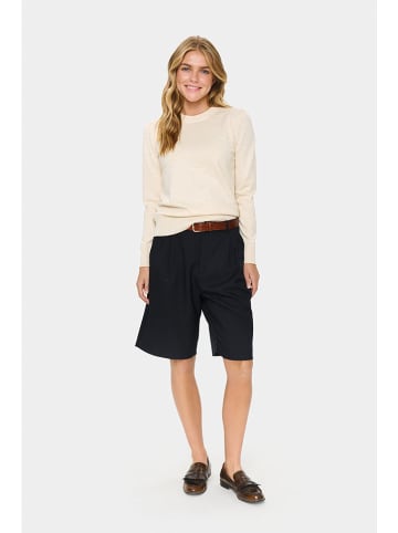 SAINT TROPEZ Sweter w kolorze beżowym