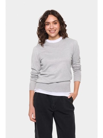 SAINT TROPEZ Sweter "Mila" w kolorze szarym