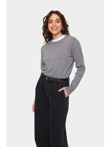 SAINT TROPEZ Pullover "Mila" in Grau