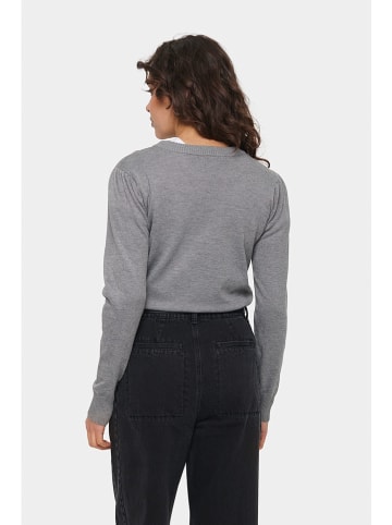 SAINT TROPEZ Sweter "Mila" w kolorze szarym