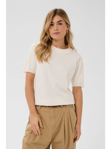 SAINT TROPEZ Sweter w kolorze kremowym