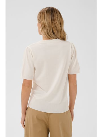 SAINT TROPEZ Sweter w kolorze kremowym