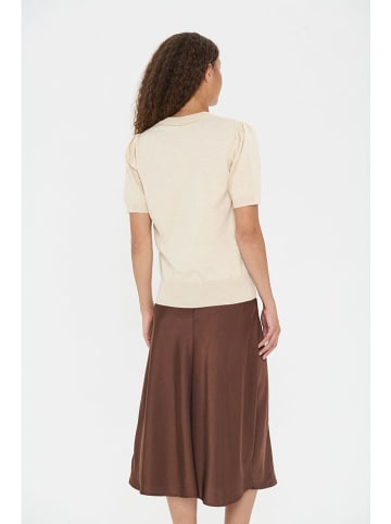 SAINT TROPEZ Sweter w kolorze beżowym