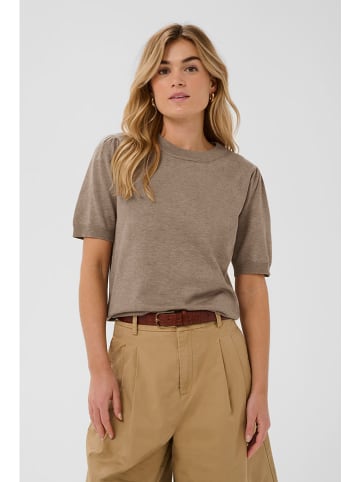 SAINT TROPEZ Sweter w kolorze beżowym