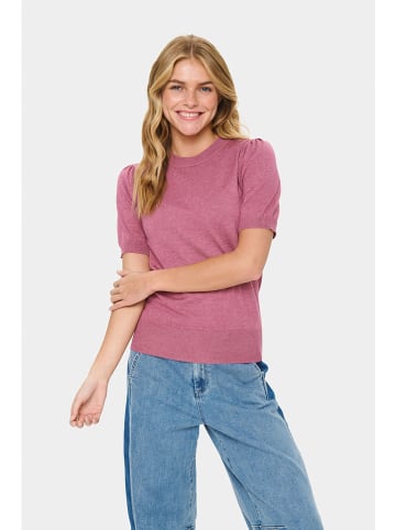 SAINT TROPEZ Sweter w kolorze jasnoróżowym