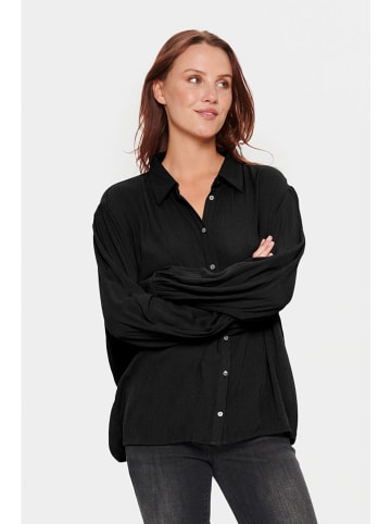 SAINT TROPEZ Bluse "Alba" in Schwarz