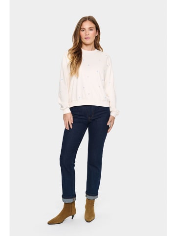 SAINT TROPEZ Sweatshirt in Creme