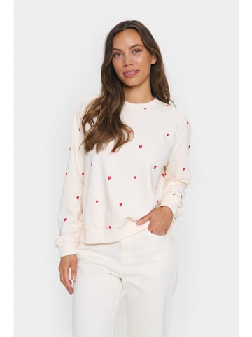 SAINT TROPEZ Sweatshirt in Creme