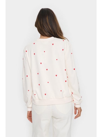 SAINT TROPEZ Sweatshirt in Creme