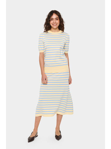 SAINT TROPEZ Strickshirt in Gelb