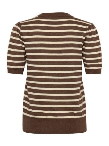 SAINT TROPEZ Gebreid shirt bruin