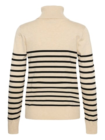 SAINT TROPEZ Rollkragenpullover in Beige