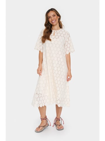 SAINT TROPEZ Kleid in Creme