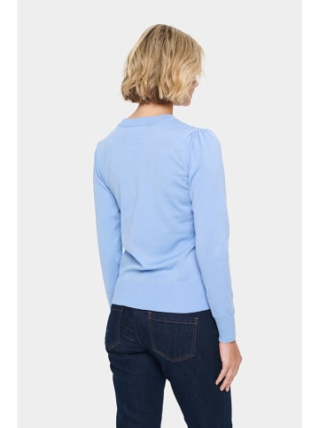 SAINT TROPEZ Sweter w kolorze błękitnym