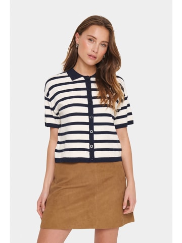 SAINT TROPEZ Cardigan in Creme