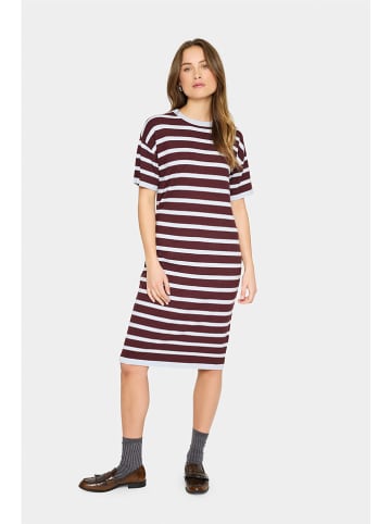 SAINT TROPEZ Kleid in Bordeaux