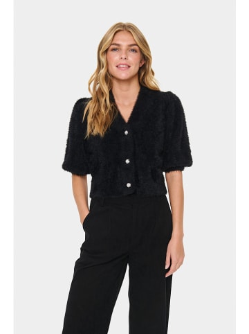 SAINT TROPEZ Cardigan in Schwarz