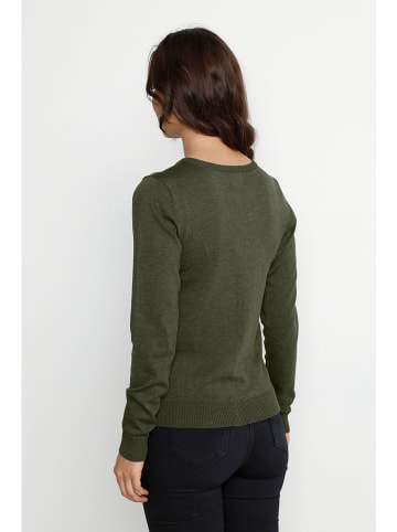 CULTURE Kardigan w kolorze khaki