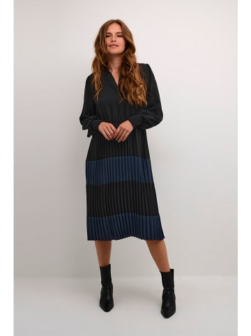 CULTURE Kleid "Betty" in Schwarz/ Dunkelblau