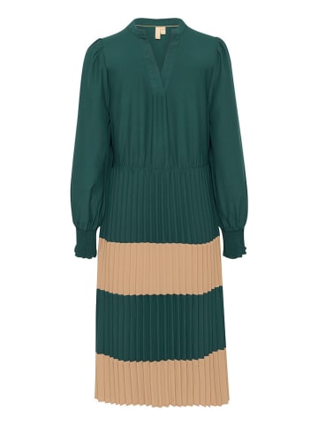 CULTURE Jurk "Betty" groen/beige