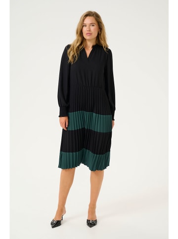 CULTURE Kleid "Betty" in Schwarz/ Grün