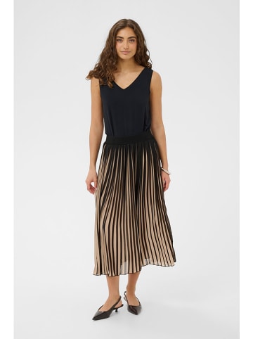 CULTURE Plissee-Rock in Beige