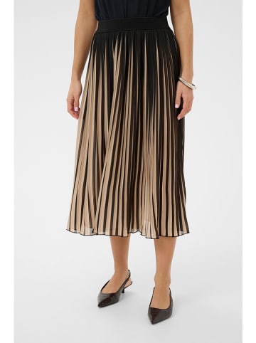 CULTURE Plissee-Rock in Beige