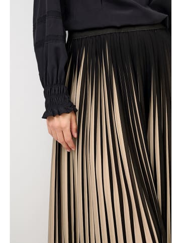 CULTURE Plissee-Rock beige