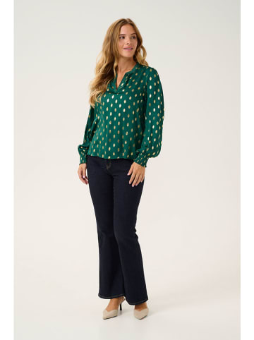 CULTURE Bluzka w kolorze zielonym