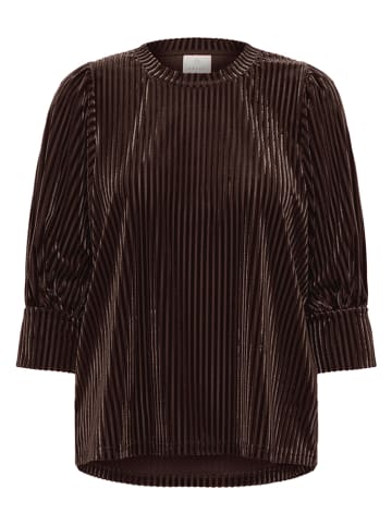 Kaffe Bluse in Dunkelbraun